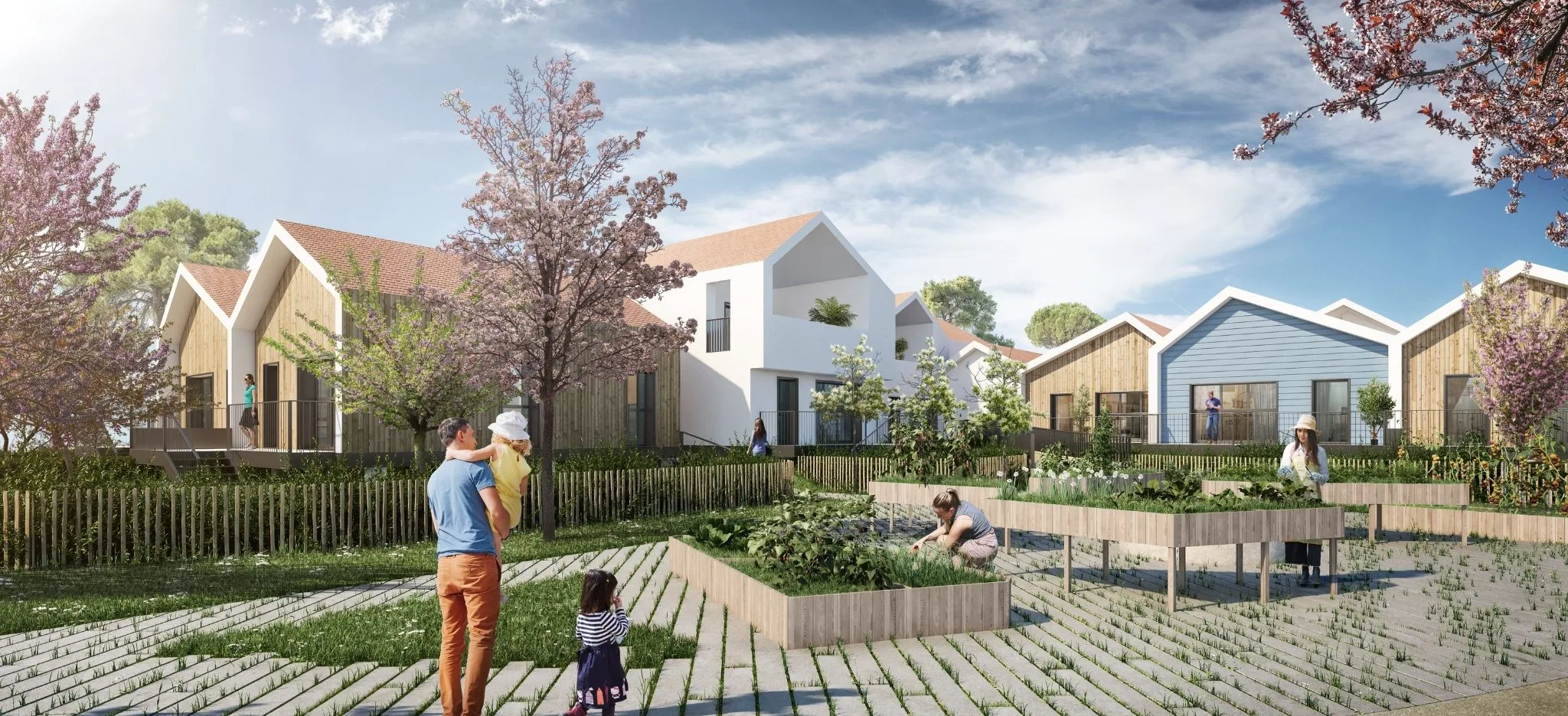 Résidence Claire de Nacre - Programme neuf Gujan Mestras - Vue extérieur